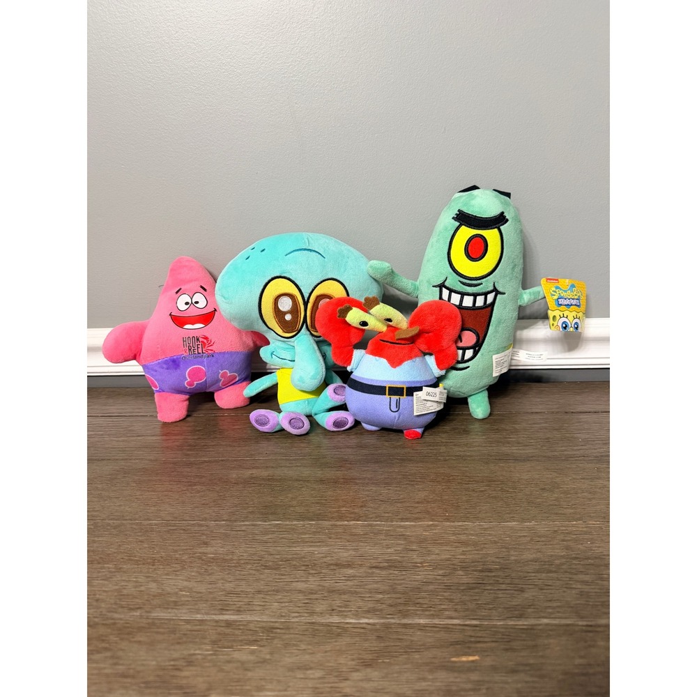 SpongeBob SquarePants, Squidward, Mr. Krabs, Plankton, Patrick, Plush Lot